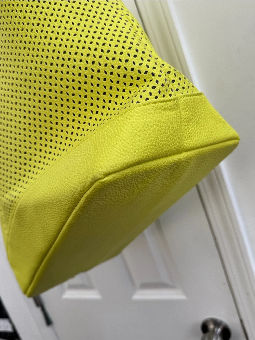 Sunshine ☀️ Yellow Perforated Tote Bag - Yellow